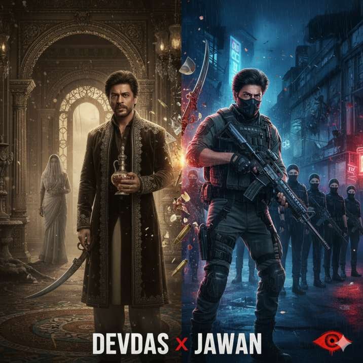 Shah Rukh Khan Film Festival promotional poster featuring collage of films including Devdas and Jawan to celebrate his 60th birthday